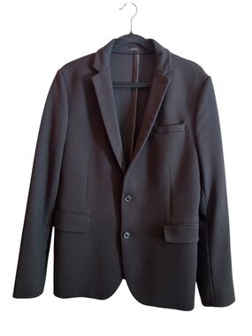jf j.ferrar Men's Black Two-Button Sport Coat
